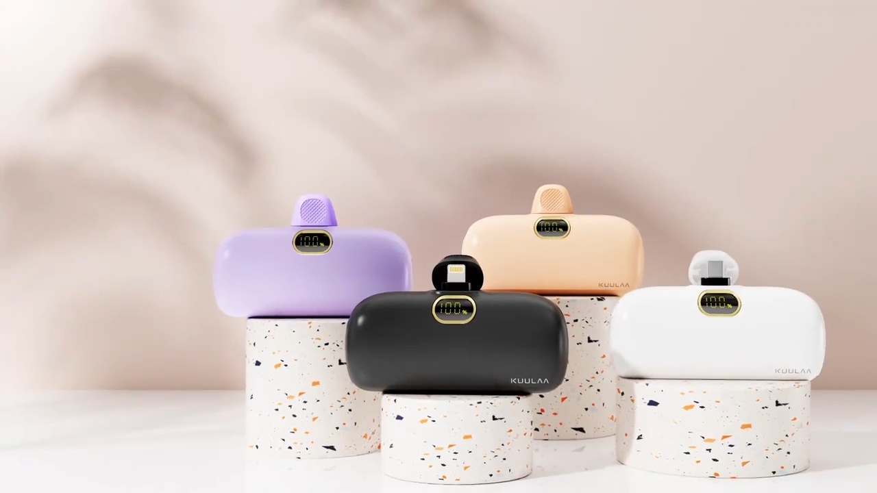 KUULAA 5000mAh Mini PowerBank 20W/18W Fast Charging Portable Charger Power Bank Compatible for iPhone 15/15 Pro Max/14/14 Pro Max/13/13 Pro Max/12/11/XR/X/8/7/6 etc series