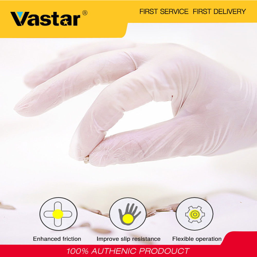 Vastar 100pcs Disposable Gloves Premium Safety Transparent Glove for Kitchen Cooking Outdoor Picnics One Size Fits Most