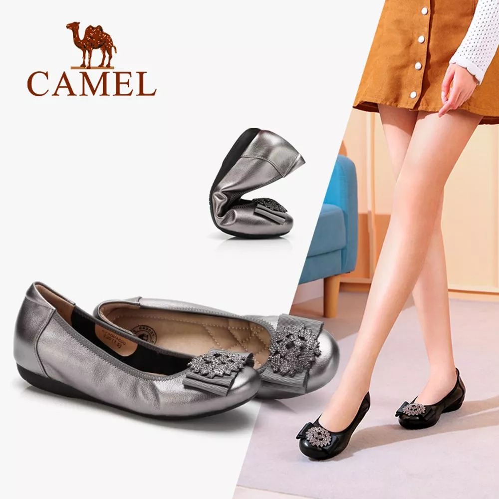 Camel women's shoes with soft soles and single shoes A83521615