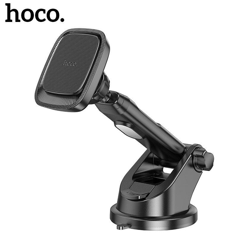 HOCO 100% Original CA116 Universal Car Phone Holder Center Console Magnetic Car Holder Windshield Bracket Retractable Support For All Smartphones Holder 180 Rotation Mobile Phone Holder