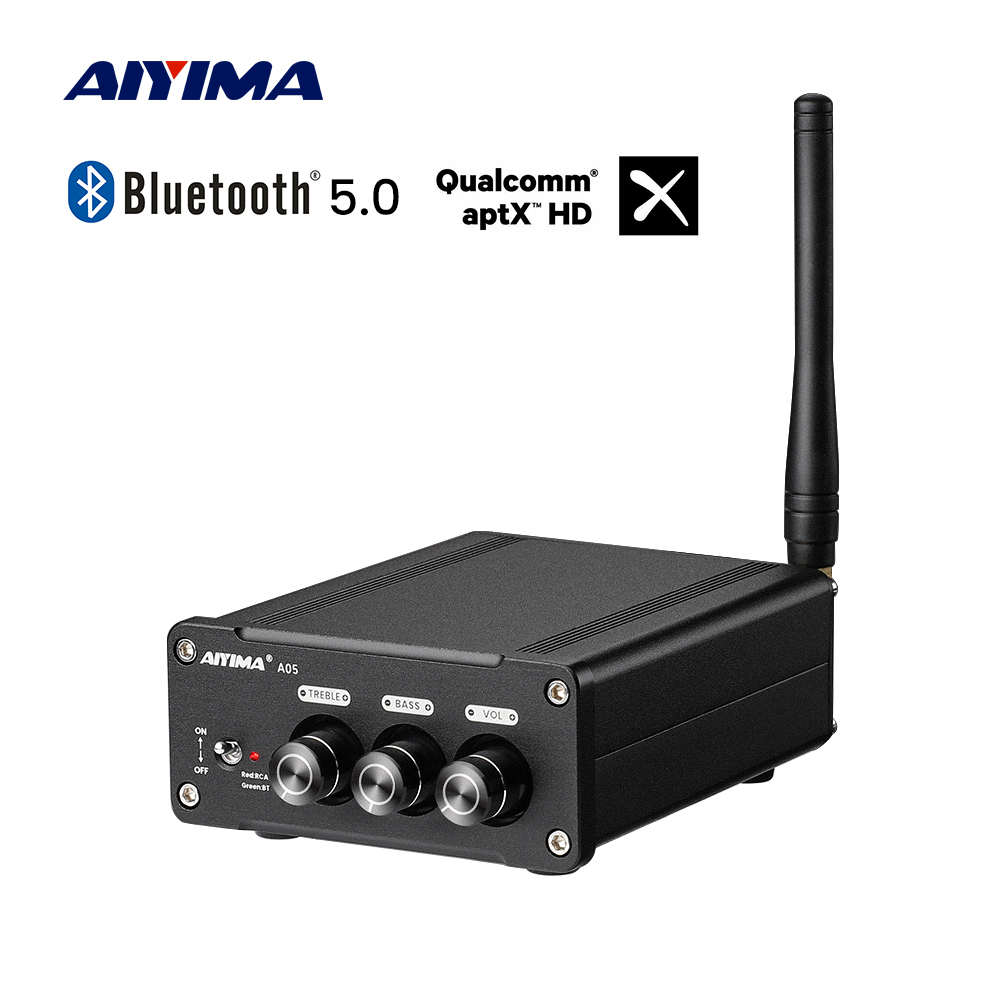 AIYIMA A05 100W TPA3221 NE5532 Subwoofer Amplifier Sound Amplifier Bluetooth 5.0 HIFI Power Amplifiers Stereo Amp Volume Control