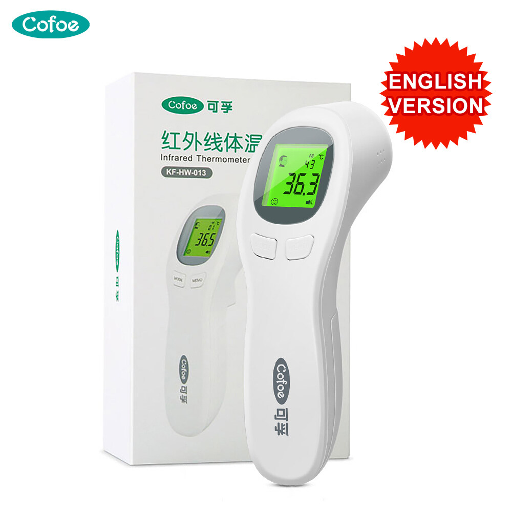 Cofoe 2 in 1 Infrared Thermal Sensor Forehead Non-contact Thermometer Scan Handle Temperature Gauge Scanner Digital Termometer Original Body / Object / Kitchen / Food Temperature Tester Meter for Baby