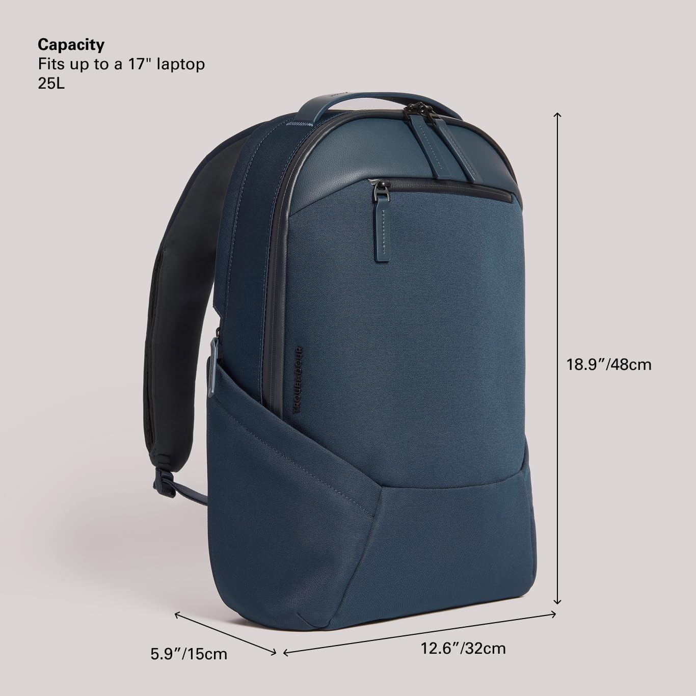 Troubadour Apex 3.0 Laptop Backpack Navy